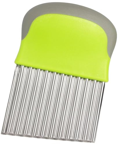ZCSOWE 1 Pieza Cortador de Ondas para Verduras y Frutas – Cuchillo Estriado de Acero Inoxidable para los Patrones de Costura más Bonitos, Apto para lavavajillas