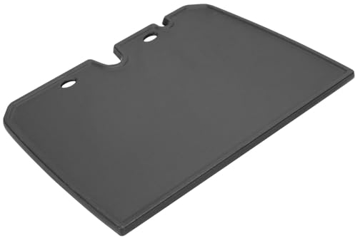 GriHero Wendeplatte Gusseisen Grillplatte für Gasgrill - 36.5 X 23.6CM Beidseitig Verwendbar Gusswendeplatte für Offenes Feuer, Holzkhlegrill, Kohlegrill & Elektrogrill Zubehör