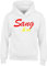 Captain Tees Sang & Or | Sweat Shirt Foot 100% Coton Bio | idée Cadeau Football Originale pour Supporter lensois RC Lens (FR/ES, Alpha/Lettres, TTG, Taille Normale, Taille Normale)