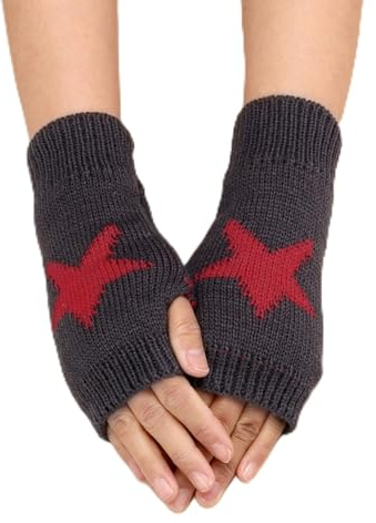 Fulidngzg Stulpen Damen Schwarz Thermo Wolle Armstulpen Winterhandschuhe Winter Touchscreen Arm Warmers Handstulpen Warm Y2K Teenager Mädchen Pulswärmer Fingerlose Handschuhe