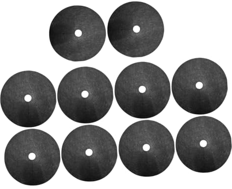 Kisangel 10 Stück Atmungsaktive Vlies Bodendecke Für Garten Und Fruchtplantage 32cm Durchmesser Wasserdurchlässiges Unkrauttuch Biologisch Abbaubar Mit Lichtblockierung Und Feuchteregulierung