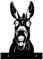 Baumstecker Metall Rost Metall Esel Schwein Garten Ornamente Gartenstecker Baumstecker Gartenstatue Gartendeko Gusseisen Stahldesign Silhouette Baum Hof Garten Dekoration Zaun Dekoration (Esel)