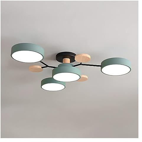 Deckenleuchte Wohnzimmerlampen Kreisförmige Moleküle Acryl LED Nordic Modern Semi Flush Mount für Wohn-, Ess- und Schlafzimmer, Flur