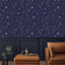 Selbstklebende Tapete Blauer Stern Tapete Klebfolie Für Küche Schlafzimmer,Wasserfest Tapete Selbstklebend, Wandverkleidung Vinyl Diy Abnehmbar Tapeten,Statische Tapete 40X250CM