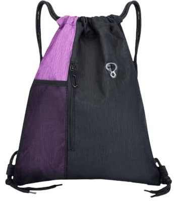 Sportbeutel Damen Lässig Wasserabweisend - Große Kapazität Kordelzug Sport Rucksäcke Verstellbar Tunnelzug Sportrucksack Wasserdicht Rucksack für Damen Herren - JSB031-10
