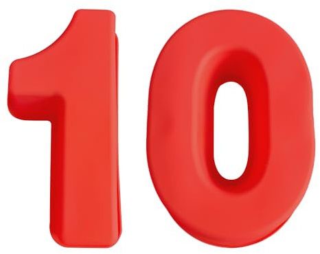 HDGSAFD Lot de 2 moules à gâteau en silicone rouge, corps rectangulaire à prisme