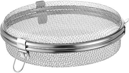 CAKEEYUM Dishwasher Basket for Small Items Stainless Steel 3 Buckles Dishwasher Basket with Fine Mesh Odor-free Round Scratchproof Draining Baskets Utensil