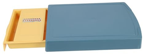 LABRIMP Tabla De Cortar Multifunción Accesorio De Cocina Tabla De Cortar De Mesa con Cajón para Limpieza