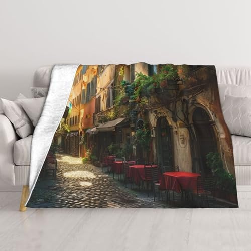 JKSEEPYN Italienische Doppelschichtdecke, Bettdecke, Sofadecke, multifunktional, weiche und warme Decke, wendbar, ultrafeine Faserdecke