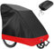 Faltgarage für Fahrradanhänger,Lastenanhänger Hundeanhänger Abdeckung Anhänger Fahrrad Abdeckplane Fahrradabdeckung Outdoor Schutz Regen UV Sonne Staub Schmutz Schnee Universal 200x90x100 cm (Rot)