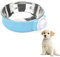 Dog Bowls, Crate Water Bowl, 2-in-1 Dog Cage Hanging Bowls Removable Cage Water Bowls for Puppies, Cats and Other Small Animals (Blue)