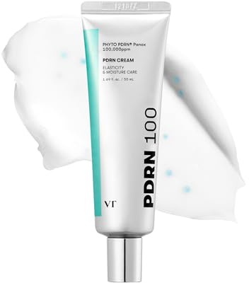 VT COSMETICS PDRN Cream 100, Nourishing & Restorative Moisturizer with 100,000 ppm Vegan PDRN, Lightweight Hydrating Cream for Glowy Glass Skin, Korean Skincare