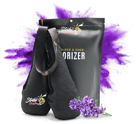 Strike Fresh Boxing Glove & Shoe Deodorizer, Absorbs Moisture, Improves Hygiene & Freshens, Shoe Odour Eliminator & Trainer Freshener, Ideal for All Sports, Perfect Fit (Lavender Scent)