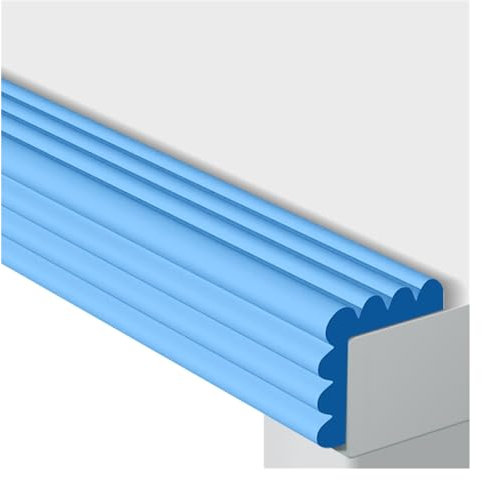 Tiras de seguridad de espuma para muebles de mesa de cristal, protectores de mesa autoadhesivos en forma de W para niños, anticolisión, borde de parachoques, protectores de esquina de chimenea