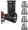 zoubeqie Stand Mixer Compatible For KitchenAid Slicer Shredder Attachment Kitchen Aid, Slicer Attachment With 4 Blades
