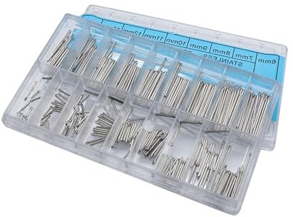 270 Stück Uhrenarmbandstifte Link Removal Tool Kits Uhrenarmband Federstangenstiftentferner Repair Tool Kits 6–23 Mm Edelstahl