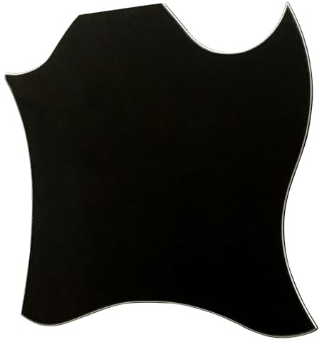 Gitarrenteile für Gibson SG Standard Blank No Hole Style Guitar Pickguard (3-lagig, schwarz)