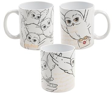 United Labels Harry Potter Mug - Hedwig Hogwarts Letter Mug Coffee Ceramic White 320 ml