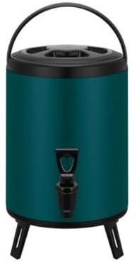 yomoe Barril de Acero Inoxidable de 6 litros para Conservación del, Apto para Aislamiento Térmico de Bebidas Calientes. Contenedor de Almacenamiento de Bebidas B