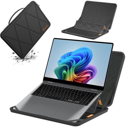 Smatree MS89T Laptop Hartschalenhülle aus Eva mit Laptopständer für 16 Zoll Samsung Galaxy Book5/4/3 Pro, für Samsung GalaxyBook4/5/3 Pro 360, für Galaxy Book4 Edge/Book4 Ultra/Book3 Ultra Sleeve