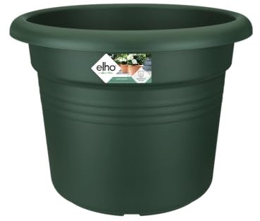 Elho Green Basics Cilinder 40 - Vaso per Esterno - Ø 38.8 x H 30.0 cm - Verde/Leaf Green
