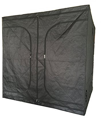 Black Orchid New Indoor Grow Light Box Tent Aluminum lined Bud Dark Room for Hydroponic Fan 7 Sizes (200x200x200CM)