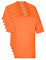 Fruit of the Loom Valueweight 5 Pack T-Shirt, Orange (Orange 44), Large (Lot de 5) Homme