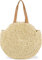 styleBREAKER Sac à Main tressé Rond en Raphia, Sac de Plage avec Longues anses, Cabas, Femmes 02012232, Couleur:Beige