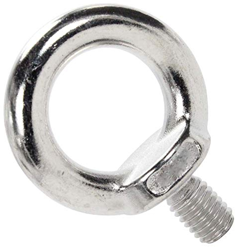 Ringschraube, gegossen und poliert, ähnl. DIN 580 M24 - (1 Stück) - aus Edelstahl V2A - Augenschrabe Ösenschraube I BOOTSTEILE BRAUER®
