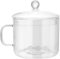 Cabilock Casserole Verre Borosilicaté Avec Couvercle Et Poignée Pot De Cuisson Transparent Pour Pâtes Soupe Et Aliments