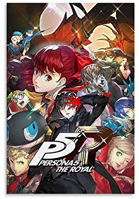 XIEHOU Persona 5 Royal Extra Character Poster Dekorative Malerei Leinwand Wand Kunst Wohnzimmer Poster Schlafzimmer Malerei 60 x 90 cm