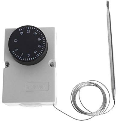 GUMEI AC220V 0-40 ℃ Interruptor de Temperatura Controlador de termostato capilar con Caja Impermeable
