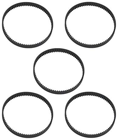 5 Stück/Pack Zahnriemen, GT2-6MM Gummi Schwarz Synchron Closed Loop Zahnriemenspanner Kit für 3D-Druckerzubehör(GT2-6-160MM)