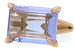 Lila Tansanit Schmuck Ring - Rose Gold Prong Set Edelstein Ring - Erklärung Dezember Birthstone Ring, Verlobungsring, einzigartiges Geschenk Schmuck für Mama, Schwester, Frau - Customizable mit Gravur