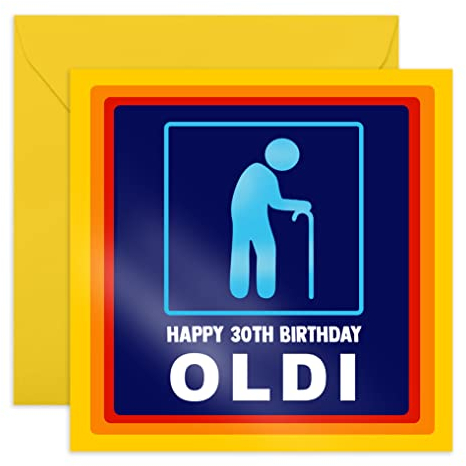 Central 23 - Lustige Geburtstagskarte zum 30. Geburtstag für Männer – Happy 30th Birthday Oldi – lustiges Geschenk für seinen Dreizigsten – für Ehemann, Freund, zum 30. Geburtstag