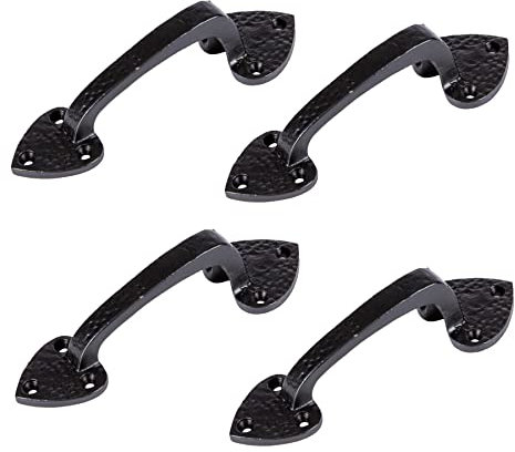 Hammer and Tongs - Rustic Arrowhead Door Handle - H155mm - Black - Pack of 4