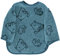 Sterntaler Baby Unisex Baby Lätzchen Ärmellätzchen Eisbär Elia Allover GOTS - Baby Lätzchen, Spucktuch Baby - dunkeltürkis