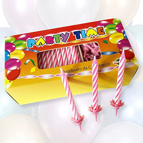 Maxi paquete de 100 velas rosas para decoración de tarta de cumpleaños cócteles y aperitivos celebra con estas divertidas y coloridas velas de fiesta decoraciones