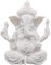PIGPIGFLY Ganesha Buddha Statue,Buddha Figur,Deko Statue,Deko Wohnzimmer,Indische Ganesha, Home Store Dekoration(9.5cm/Weiss)