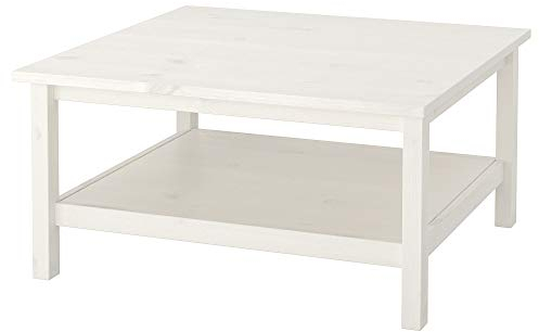 IKEA HEMNES Couchtisch, 90 x 90 cm, weiß gebeizt