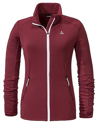 Schöffel Damen Fleece Jacket Lodron L Fleecejacke, Dark Burgundy, 42