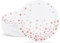 ZVK Platos de Papel, 23cm Blanco Platos con lámina de oro rosa 50 piezas Set de Platos de fiesta Platos de Cena Desechables