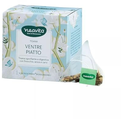 Neavita Tisana Sgonfiante e Digestiva Ventre Piatto 15 Filtro Scrigno