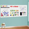 LACQWO Magnetic Whiteboard Paper for Wall 117 x 45CM Adhesive Dry Erase White Board Sticker with 53 Magnetic Letters 6 Markers for Kid Removable Peel and Stick Whiteboard Wallpaper Roll
