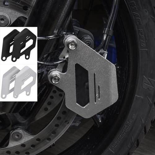 TAZGANTAX Motorrad-Aluminium-Vorderradbremssattel-Abdeckungsschutz, kompatibel mit B-M-W F750GS F850GS F750 GS F850 GS F 750 GS F 850 GS 2018 2019 2020 2021 2022 2023 (Stahl)