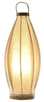 ITEM international Lámpara de pie de lino cuerda natural D28 x 60 cm