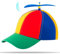 deigno Propeller Mütze mit drehendem Propeller im Wind - Die Propeller Cap hat einen größenverstellbaren Verschluss - Lustiger Hut als Partyhut, Karneval Hut, Fasching Hut und Clown Hut einsetzbar