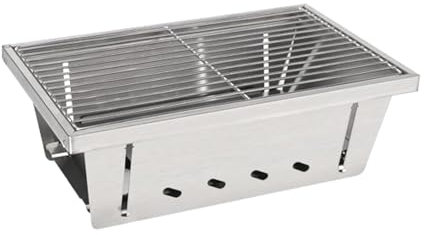 Tragbarer Holzkohlegrill, Camp-Feuergrill | Tragbarer Holzkohlegrill, Grillpfanne, Wanderpfanne, Feuerstelle für Strandparty im Garten, Küche aus
