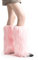Sertay Plüsch Beinwärmer Damen, Beinwärmer Kunstfell, Fuzzy Beinwärmer Strümpfe, Sexy Damen Bein Stulpen, Geeignet für Bühnenauftritte, Rollenspiele, Halloween-Kostüme (1, Rosa)