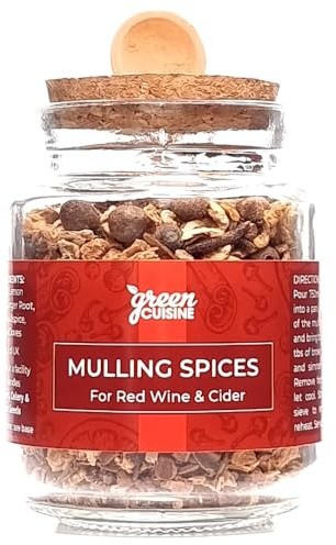 Mulling Spices for Red Wine and Cider | Perfect for Mulled Wine and Mulled Cider | Christmas Drink Spices | Glass Jar | One Tablespoon per 750ml of Wine or Cider